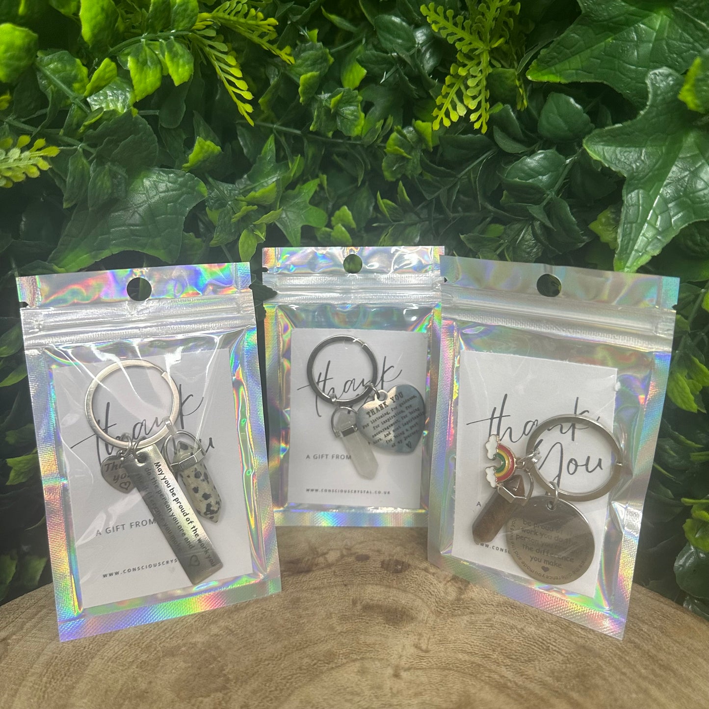 Thank you keyrings