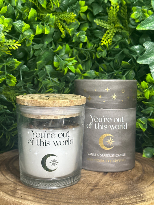 Vanilla Stardust Crystal Candle